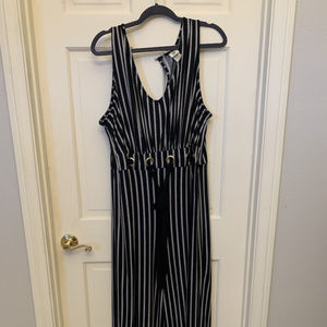 B&W wide legged romper
